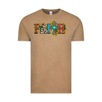 Vintage Coffee faith with cross and sunflower Vintage Tee - HRA Design Shop