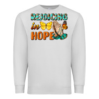 Dove Grey rejoicing in hope Premium Sweatshirt - NancyCooperArtShop