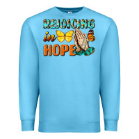 Ocean Blue rejoicing in hope Premium Sweatshirt - NancyCooperArtShop