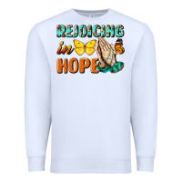 White rejoicing in hope Premium Sweatshirt - NancyCooperArtShop