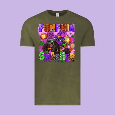 Pumpkin Smasher Vintage Tee Designed By Adodesignshop