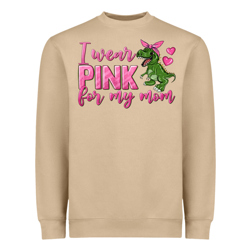 I Wear Pink For My Mom Heavyweight Sweatshirt by texasbilliewilder | Teevron