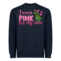 Navy I Wear Pink For My Mom Heavyweight Sweatshirt - texasbilliewilder