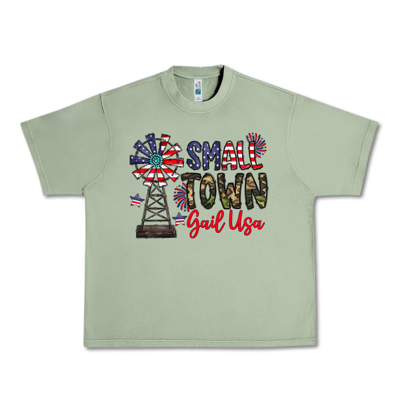 Small Town Gail Usa Urban Heavy Tee by CowhideDigitalArt | Teevron