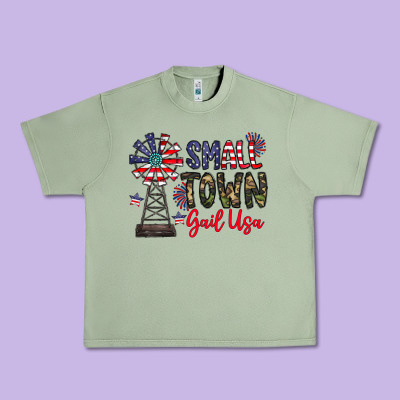 Small Town Gail Usa Urban Heavy Tee Designed By Cowhidedigitalart