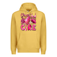 Antique Gold cheer for the cure breast cancer Premium Hoodie - LillyAllenDesigns