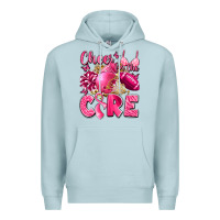 Blue Mist cheer for the cure breast cancer Premium Hoodie - LillyAllenDesigns