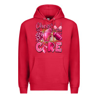 Cardinal cheer for the cure breast cancer Premium Hoodie - LillyAllenDesigns