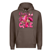 Coffee cheer for the cure breast cancer Premium Hoodie - LillyAllenDesigns