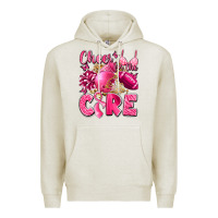 Oatmeal Heather cheer for the cure breast cancer Premium Hoodie - LillyAllenDesigns
