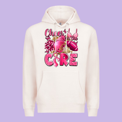 Cheer For The Cure Breast Cancer Premium Hoodie Designed By Lillyallendesigns