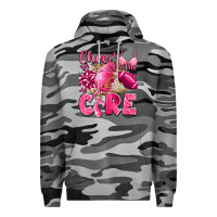 Slate Camo cheer for the cure breast cancer Premium Hoodie - LillyAllenDesigns