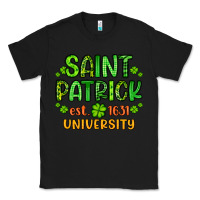Black saint patrick university Classic Tee - Artiststas