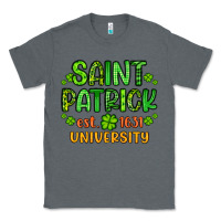 Charcoal Heather saint patrick university Classic Tee - Artiststas