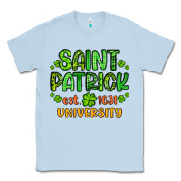 Dusty Blue saint patrick university Classic Tee - Artiststas