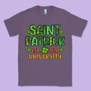 Saint Patrick University Classic Tee Designed By Artiststas