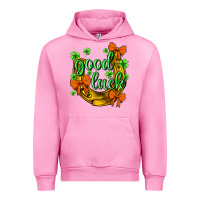 Fuchsia Pink st.patricks good luck Urban Hoodie - NancyCooperArtShop
