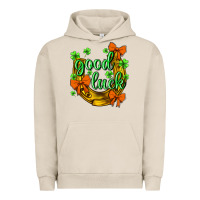 Pigment French Oak st.patricks good luck Urban Hoodie - NancyCooperArtShop