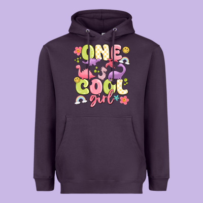 One Cool Girl Heavyweight Hoodie Designed By Maliassmallbusiness