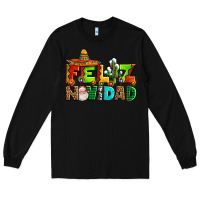 Black feliz navidad sombrero Long Sleeve Tee - AdoDesignShop