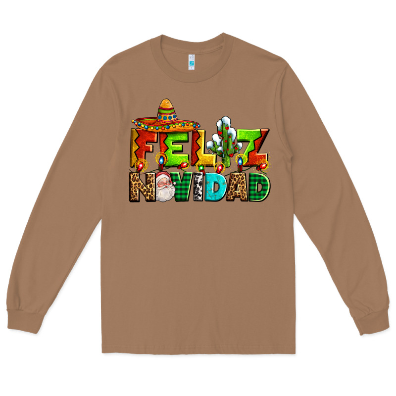 Feliz Navidad Sombrero Long Sleeve Tee by AdoDesignShop | Teevron