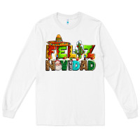 White feliz navidad sombrero Long Sleeve Tee - AdoDesignShop