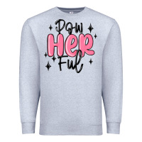 Heather Grey powherful Premium Sweatshirt - MaliasSmallBusiness