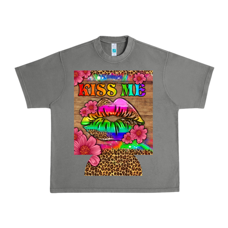 Lgbtq Kiss Me  Can Cooler Urban Heavy Tee by HRA Design Shop | Teevron