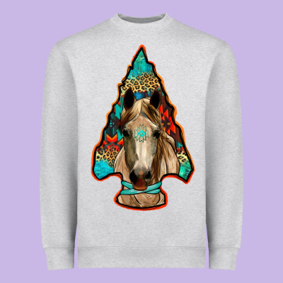 Arrowhead Horse Heavyweight Sweatshirt Designed By Ranaportraitstore