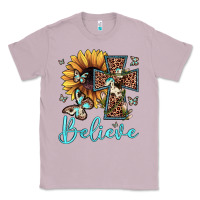 Lilac believe leopard cross sunflower butterfly Classic Tee - JahusDesignShop