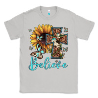 Moon Dust believe leopard cross sunflower butterfly Classic Tee - JahusDesignShop