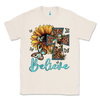 Natural believe leopard cross sunflower butterfly Classic Tee - JahusDesignShop