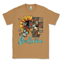 Toasted Coconut believe leopard cross sunflower butterfly Classic Tee - JahusDesignShop