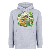Heather Grey let's get lucked up Heavyweight Hoodie - MaliasSmallBusiness