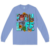 Colony Blue farm life Long Sleeve Tee - AdoDesignShop