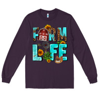 Plum farm life Long Sleeve Tee - AdoDesignShop