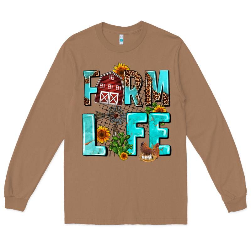 Farm Life Long Sleeve Tee by AdoDesignShop | Teevron