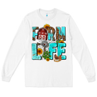 White farm life Long Sleeve Tee - AdoDesignShop