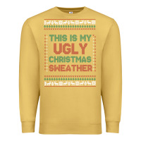 Antique Gold this is my ugly christmas Premium Sweatshirt - MaliasSmallBusiness