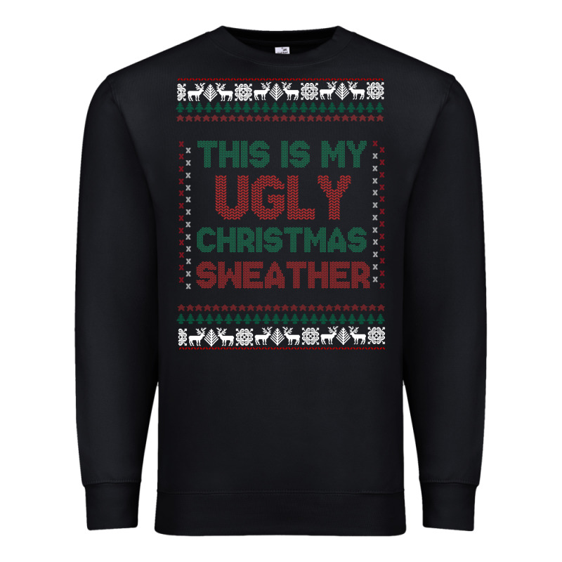 This Is My Ugly Christmas Premium Sweatshirt by MaliasSmallBusiness | Teevron