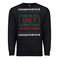 Black this is my ugly christmas Premium Sweatshirt - MaliasSmallBusiness