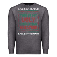 Charcoal Heather this is my ugly christmas Premium Sweatshirt - MaliasSmallBusiness