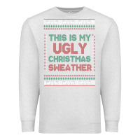 Oatmeal Heather this is my ugly christmas Premium Sweatshirt - MaliasSmallBusiness