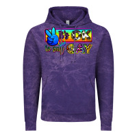 Cloud Purple it's ok to say gay Vintage Hoodie - Zillion Design Studio