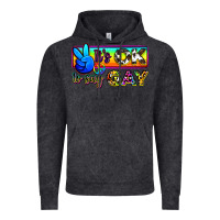 Vintage Black it's ok to say gay Vintage Hoodie - Zillion Design Studio
