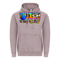 Vintage Zinc it's ok to say gay Vintage Hoodie - Zillion Design Studio