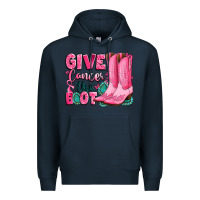 Navy give cancer the boot Premium Hoodie - LillyAllenDesigns