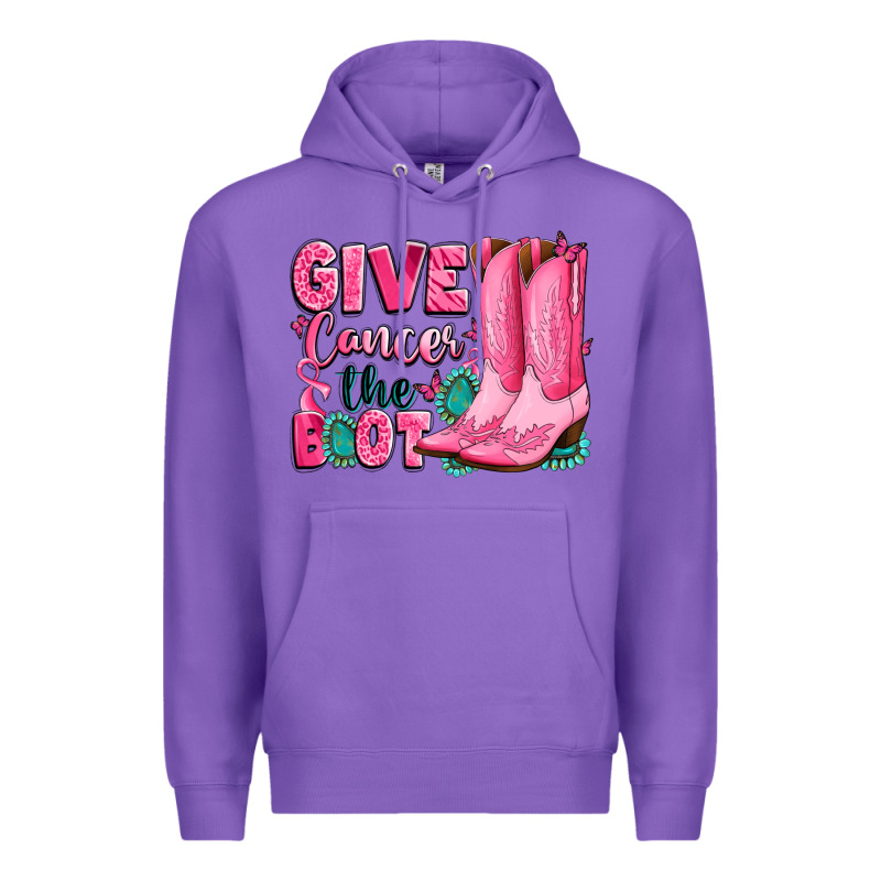 Give Cancer The Boot Premium Hoodie by LillyAllenDesigns | Teevron