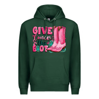 Sports Green give cancer the boot Premium Hoodie - LillyAllenDesigns