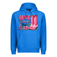 True Royal give cancer the boot Premium Hoodie - LillyAllenDesigns
